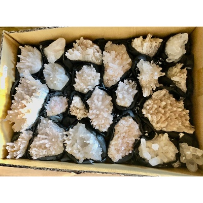 GÉODE CRISTAL BRUT lot de 22 pièces