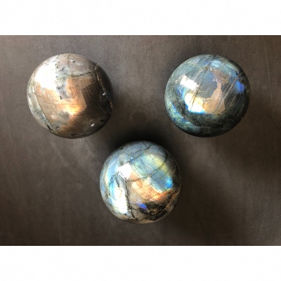 LABRADORITE SPHÈRE Lot de 4070g