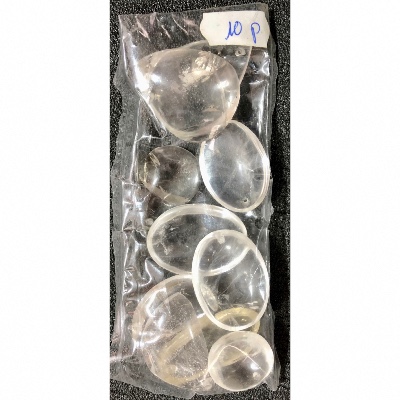 QUARTZ CRISTAL PENDENTIF sachet de 10 pièces