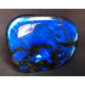 LABRADORITE bleue FORME LIBRE polie Lot de 4 pièces