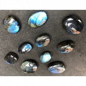 LABRADORITE bleue GALET Lot de 10 pièces