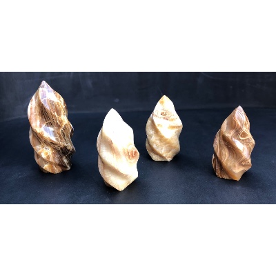 ARAGONITE FLAMME Lot de 4 pièces