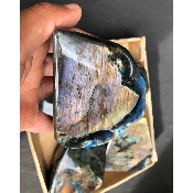 LABRADORITE MULTICOLORE  POLIE Lot de 5 pièces