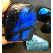 LABRADORITE bleue FORME LIBRE polie Lot de 11 pièces 
