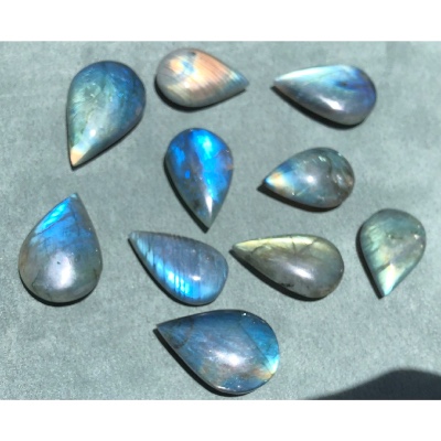 LABRADORITE GOUTTE Sachet de 10 Pièces