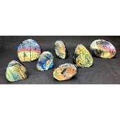 LABRADORITE FORME LIBRE Entièrement POLIE Lot de 2,61Kg