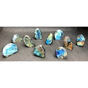 LABRADORITE Entièrement POLIE Lot de 10 Pièces