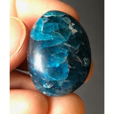 APATITE BLEUE GALET 18 gr