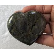 LABRADORITE VIOLETTE  COEUR 186 gr