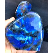 LABRADORITE bleue FORME LIBRE polie Lot de 4 pièces 