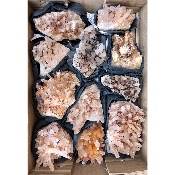 GÉODE CRISTAL BRUT lot de 11 pièces