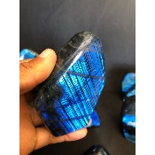 LABRADORITE bleue FORME LIBRE polie Lot de 9 pièces 