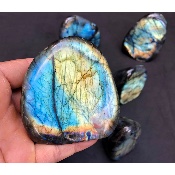 LABRADORITE FORME LIBRE Entièrement POLIE Lot de 8 Pièces