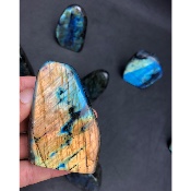 LABRADORITE Entièrement POLIE Lot de 10 Pièces