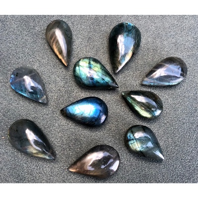 LABRADORITE Pendentif GOUTTE Sachet de 10 Pièces