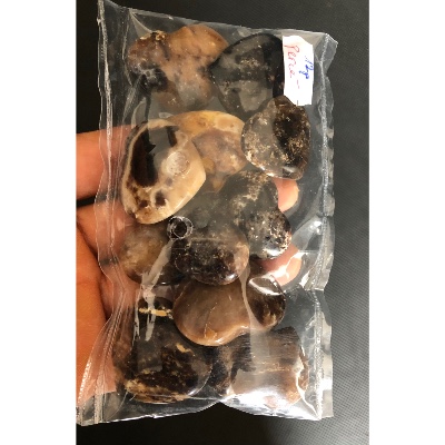 OPALE NOIRE COEUR PERCÉ Lot de 12 Pièces