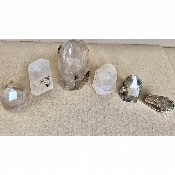 QUARTZ CRISTAL à inclusions PRISME  Lot de 1030g