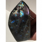 LABRADORITE VIOLETTE-MULTICOLORE  FORME LIBRE ENTIÈREMENT POLIE 1070 gr