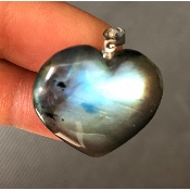 LABRADORITE coeur PENDENTIF 10,5 gr