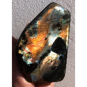 LABRADORITE MULTICOLORE  FORME LIBRE ENTIÈREMENT POLIE 1070gr