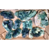 Fluorite brute lot de 10 pièces