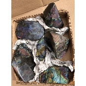 LABRADORITE Forme Libre Multicolore-Violet 6 Pièces