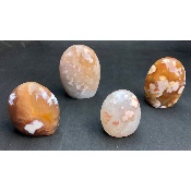 AGATE FLEUR FORME LIBRE Lot de 4 pièces