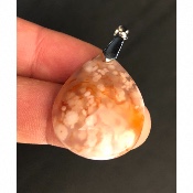 AGATE  FLEUR PENDENTIF 7,7 gr