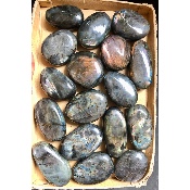 LABRADORITE multicolore GALET Lot de 17 pièces