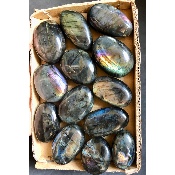 LABRADORITE GALET Lot de 13 pièces