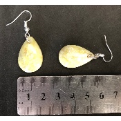 OPALE VERTE BOUCLE D'OREILLE
