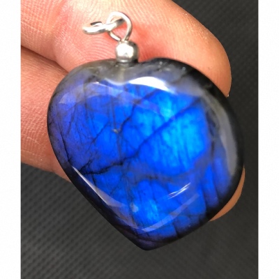 LABRADORITE coeur PENDENTIF 10,8g