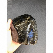 LABRADORITE AAA BLEUE  FORME LIBRE ENTIÈREMENT POLIE 1220 gr