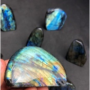 LABRADORITE Entièrement POLIE Lot de 10 Pièces
