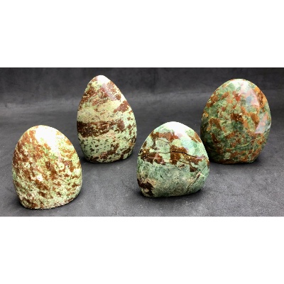 CHRYSOPRASE FORME LIBRE Lot de 4 pièces