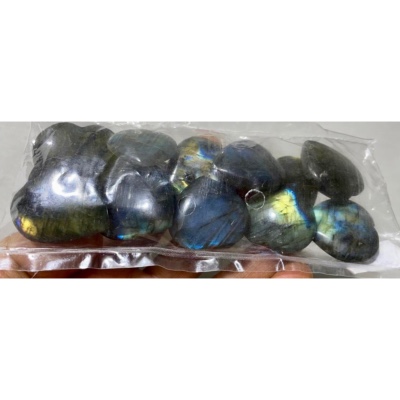 LABRADORITE COEUR sachet de 12 Pièces