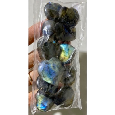 LABRADORITE COEUR sachet de 12 Pièces