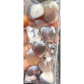 AGATE BLEUE COEUR lot de 10 pièces