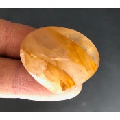 QUARTZ HÉMATOÏDE JAUNE  COEUR 23 gr