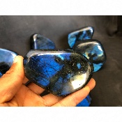 LABRADORITE bleue FORME LIBRE polie Lot de 9 pièces 