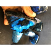 LABRADORITE bleue FORME LIBRE polie Lot de 11 pièces 