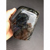 LABRADORITE BLEUE  FORME LIBRE ENTIÈREMENT POLIE 1090 gr