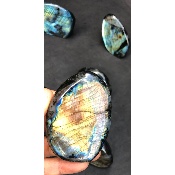 LABRADORITE Entièrement POLIE Lot de 10 Pièces