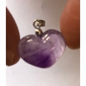 AMÉTHYSTE COEUR PENDENTIF 6,2 gr