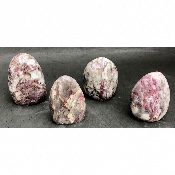 TOURMALINE ROSE FORME LIBRE lot de 4 pièces