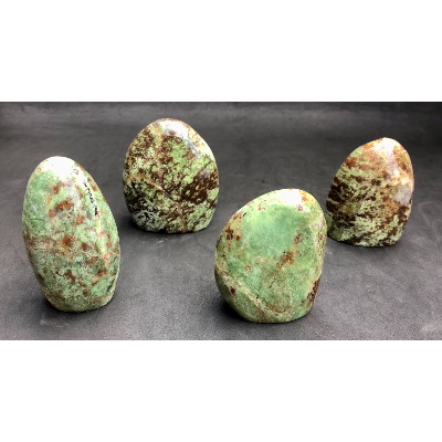 CHRYSOPRASE FORME LIBRE Lot de 4 pièces