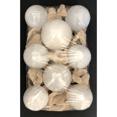 QUARTZ BLANC BOULE Lot de 8 pièces