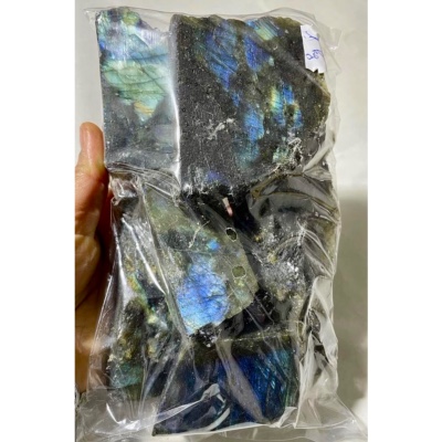 LABRADORITE UNE FACE POLIE Lot de 1Kg