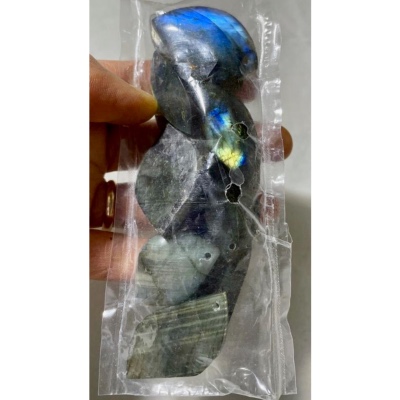 LABRADORITE PENDENTIF  PERCÉ Sachet de 12 Pièces