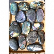 LABRADORITE multicolore GALET Lot de 20 pièces